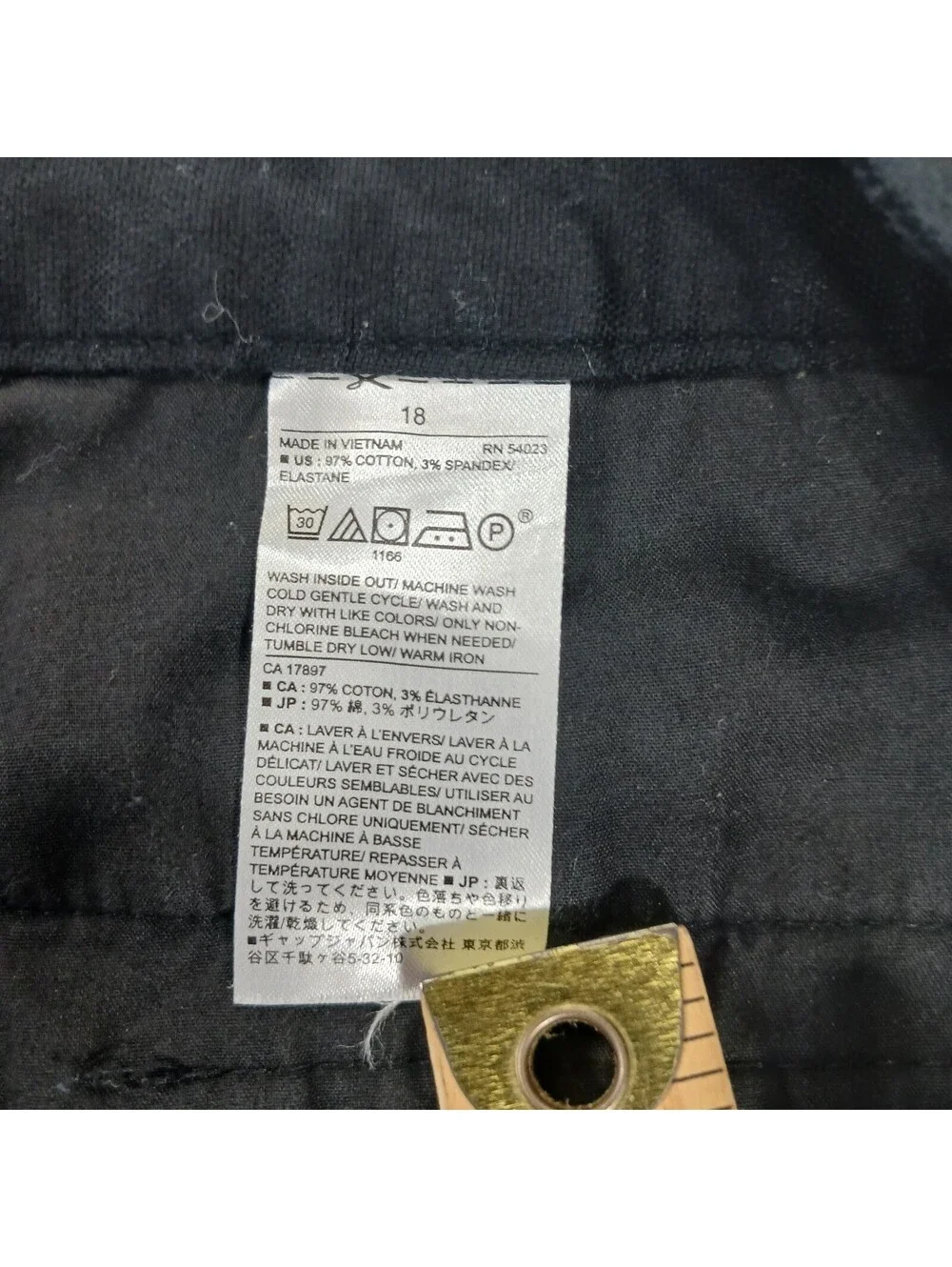 Banana Republic 491832-00 Women's Black Side Buttons Shorts Size 18 (40×4)